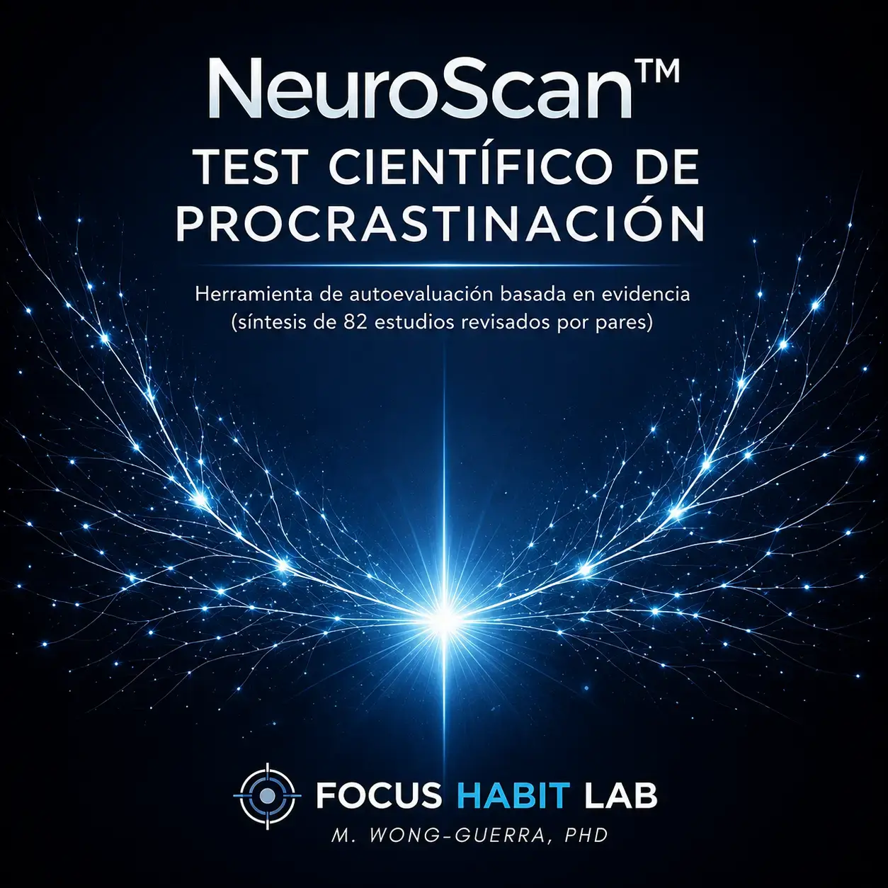 Portada del NeuroScan — Test científico de procrastinación