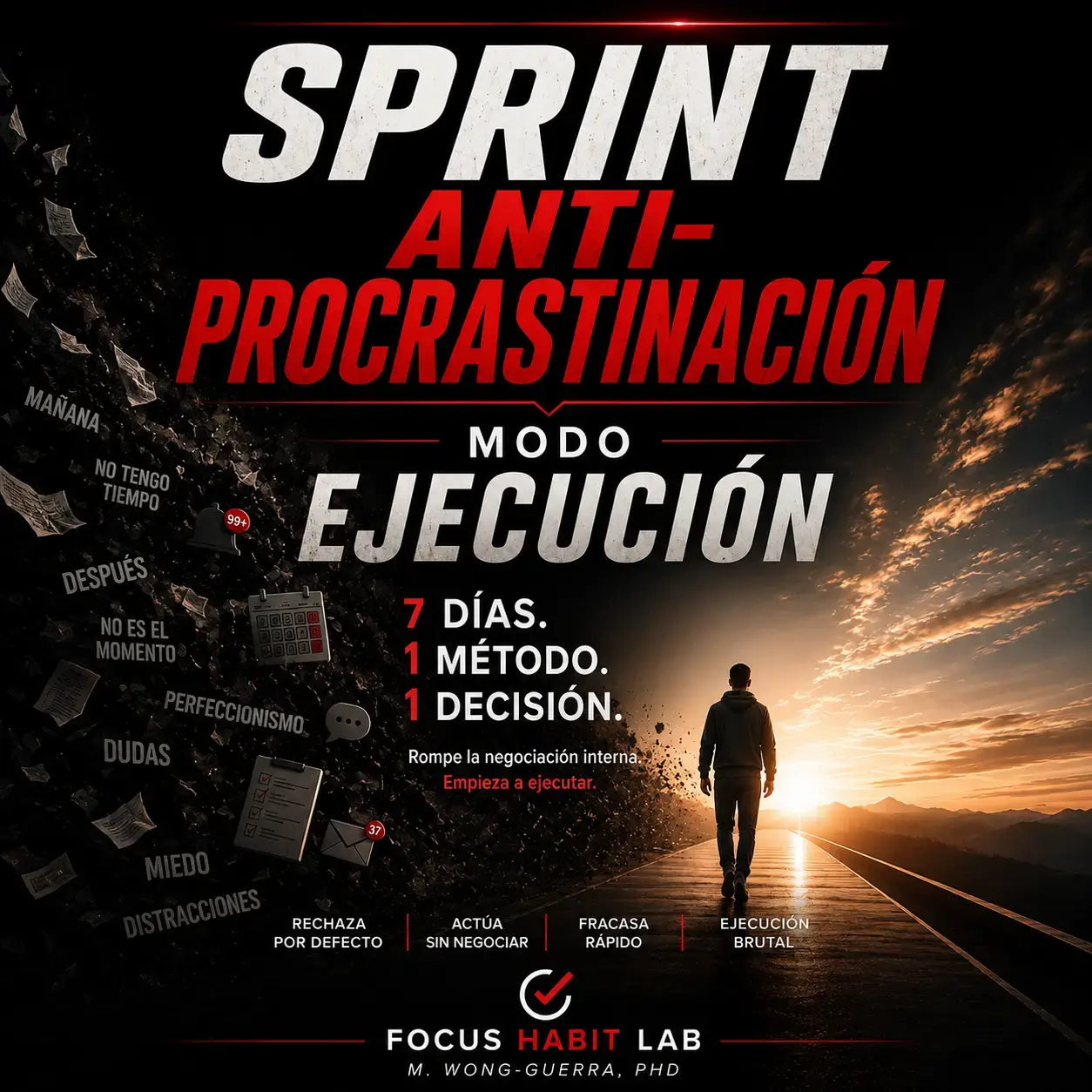 Portada del ebook SPRINT Anti-Procrastinación